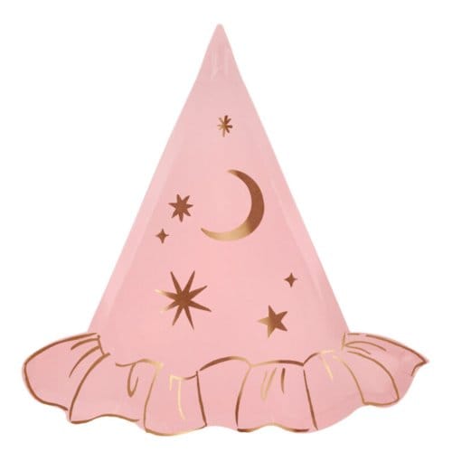 Meri meri halloween borden heksenhoed - roze
