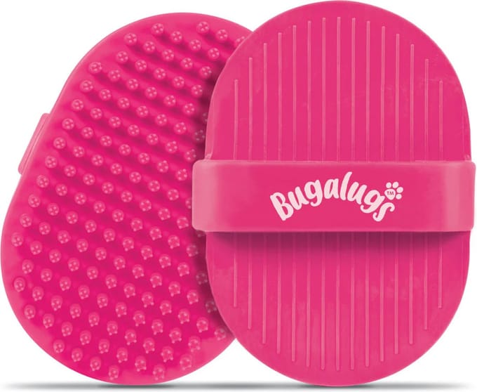 Bugalugs - Bath Brush - Kattenborstel - Hondenborstel - Voor nat en droog gebruik - Rubber - Roze