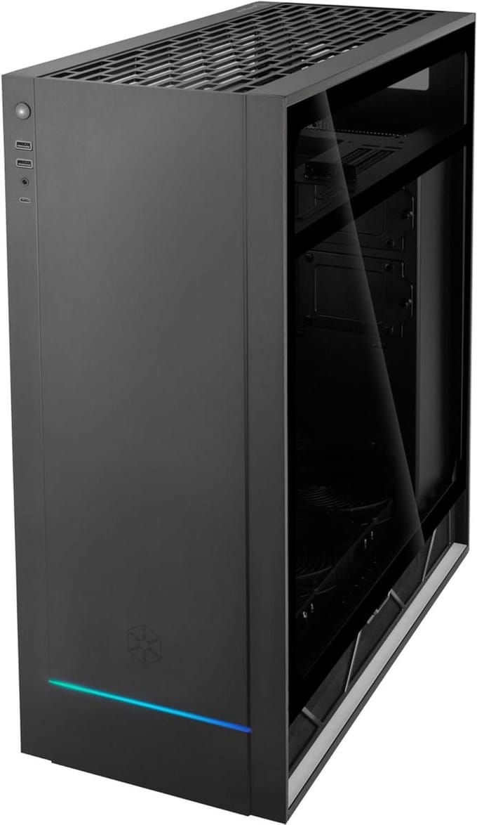 Computerbehuizing Tower - PC Case ATX - Componenten Beschermen - Stapel Effect Ontwerp - 50 x 50 x 28 cm