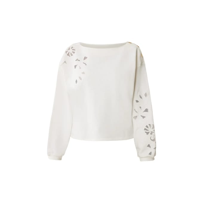 geborduurde sweatshirt met boothals voor dames Mexx