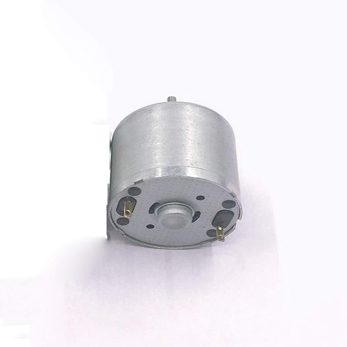 Stille DC Motor - Kleine Motor - Hobby Projecten - Lange Levensduur - 24mm Diameter - Zilver
