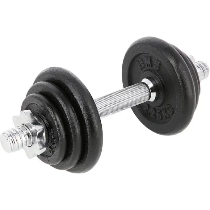 HMS SG03 - Gietijzeren Dumbbell - 7 kg - Verstelbare Gewichten