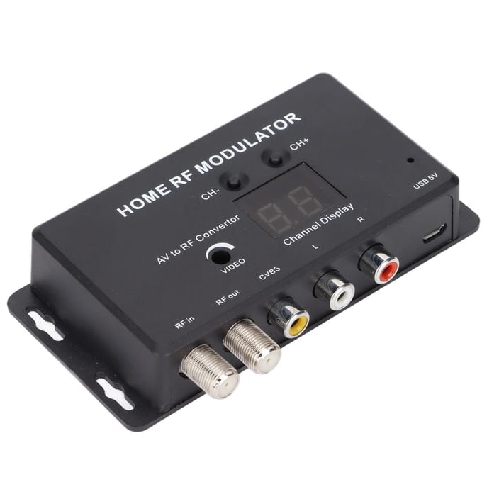 UHF Modulator o en Video naar RF Kanaal Thuis RF Modulator voor DVD Spelers Games Digitaal gray