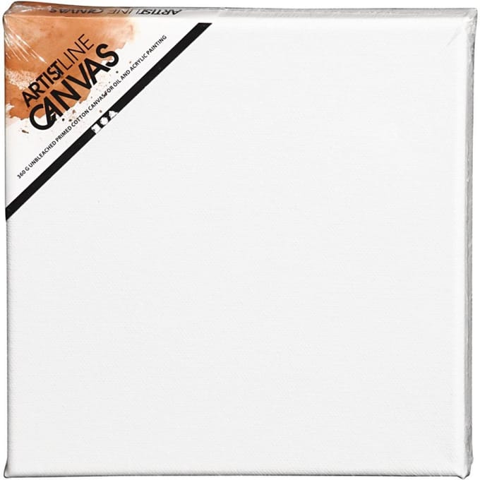 Creativ Company canvas schilderdoek 20x20 cm wit - ArtistLine.