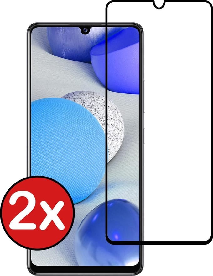 Screenprotector - 2 Stuks - Geschikt voor Samsung Galaxy A42 - Full Cover - Beschermglas - Gehard Glas - Tempered Glass - Screen Protector
