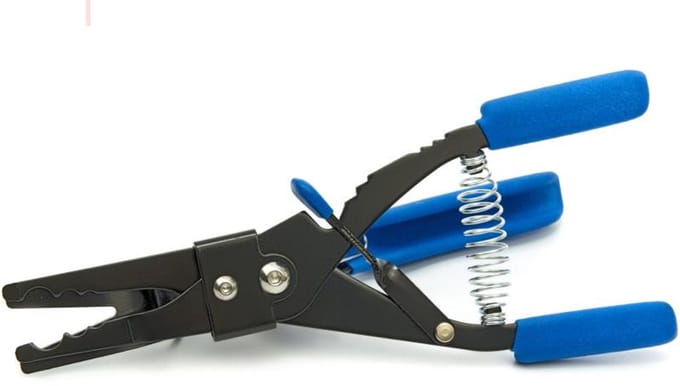 HBM Slangverwijderingstang met borgpen 29 x 11,5 x 2 cm