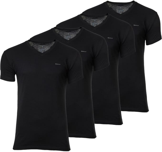 GANT T-shirt V-NECK T-SHIRT 4-PACK Verpakking van 4