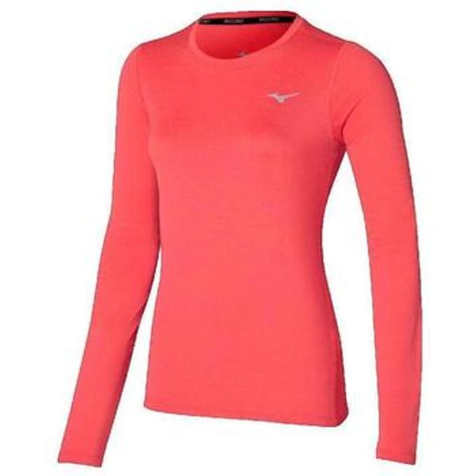 T-Shirt Lange Mouw Mizuno T-shirt Impulse Core orange