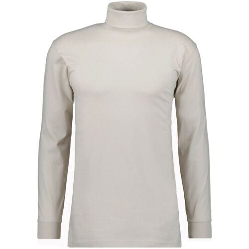 Ragman Long Sleeve Uni Col T-Shirt Single Jersey Licht Beige / male