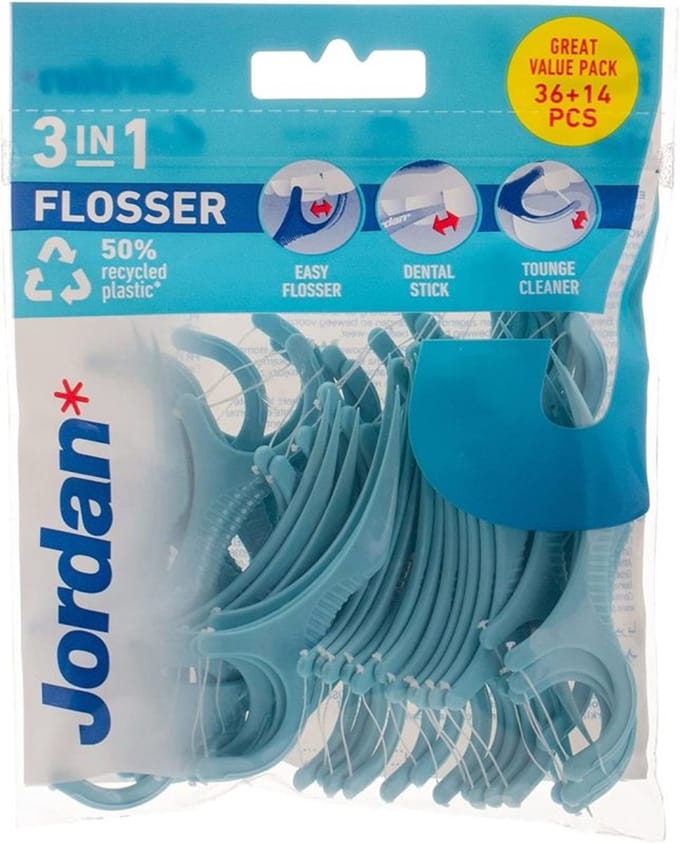 Jordan Flosser 3-in-1 - 16x36 stuks - Voordeelverpakking