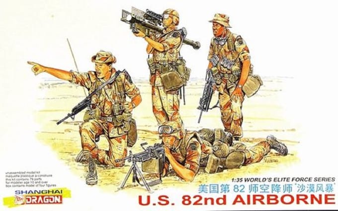Dragon Modelbouwpakket Militaire voertuigen - 3006 U.S. 82nd Airborne -Worlds Elite Force Series Plastic - 1:35 - Modelbouw