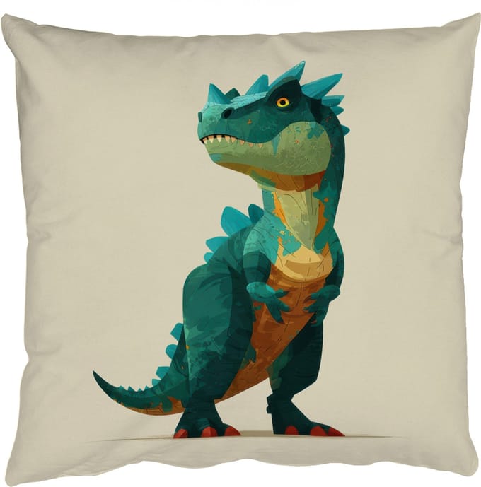 Sierkussens - Kussentjes Woonkamer - 40x40 cm - Stekels - Dino - Blauw - Gespierd