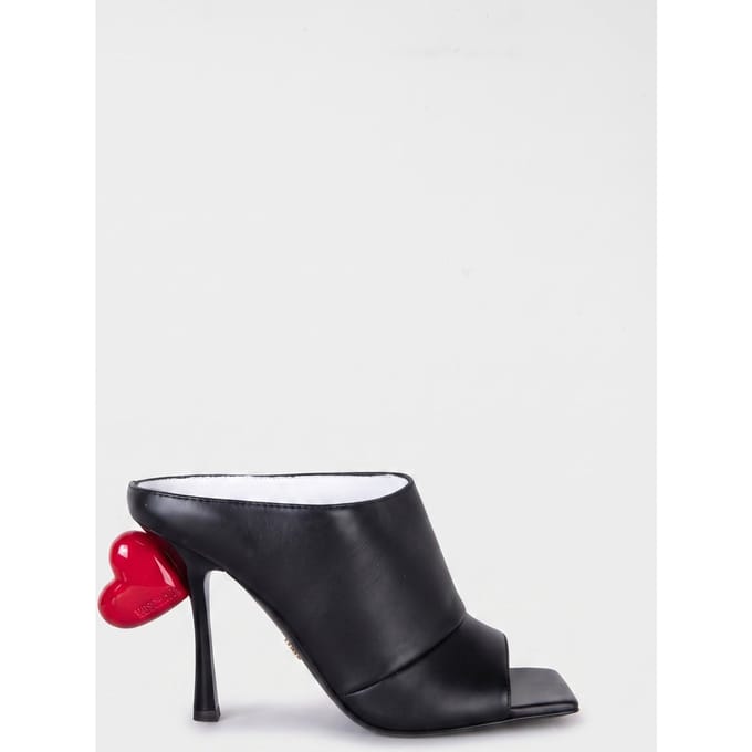 Moschino Goatskin Mules Black Taglia: 37 | Tacchi Alti Outlet | Donna | Nero