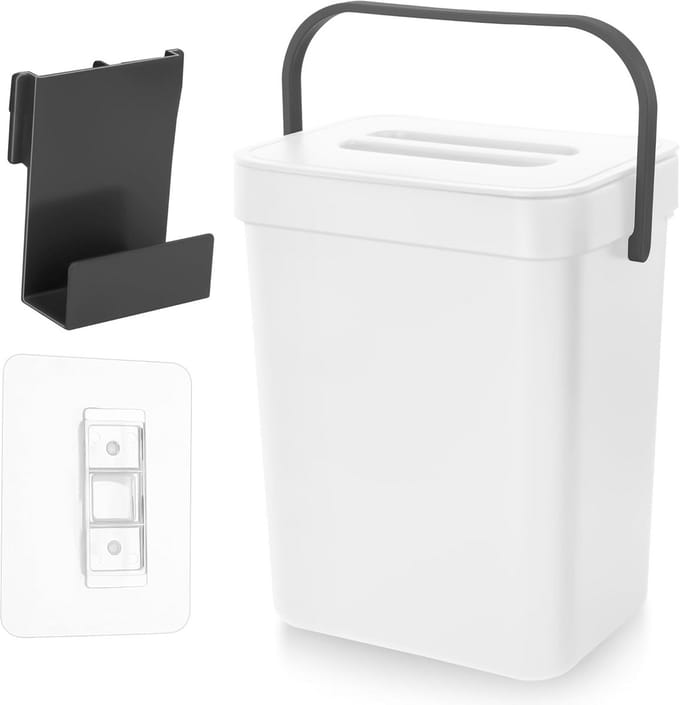 Kleine Compostbak voor Keuken met Deksel - 3 Liter
