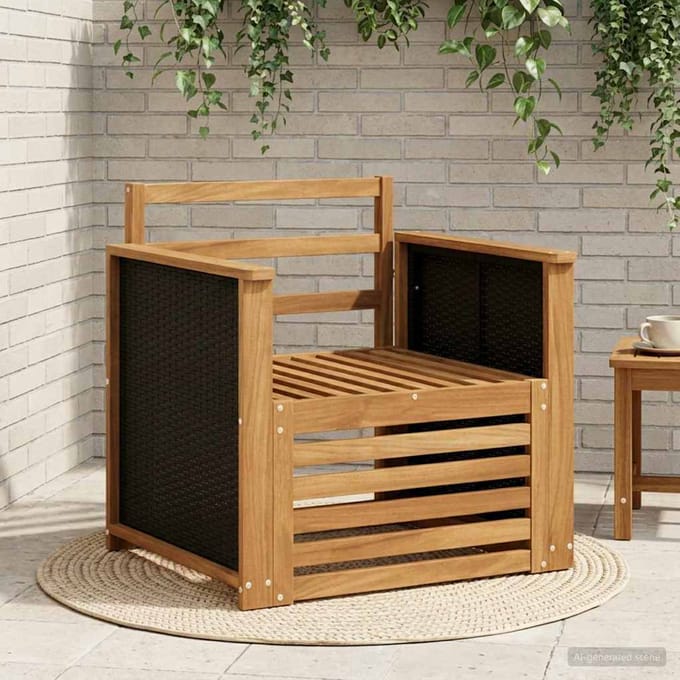 vidaXL - Buiten - Midden - Sofa - Naturel