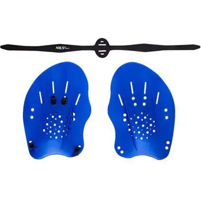 Nils Aqua NQAP10 - Zwemtraining Handpaddels - Ergonomisch Ontwerp - Blauw