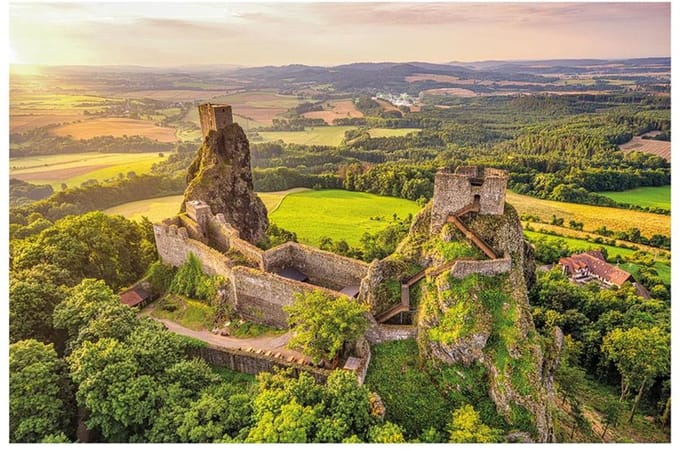 Dino puzzel Ruin of Trosky Castle - 1000 stukjes landschap.