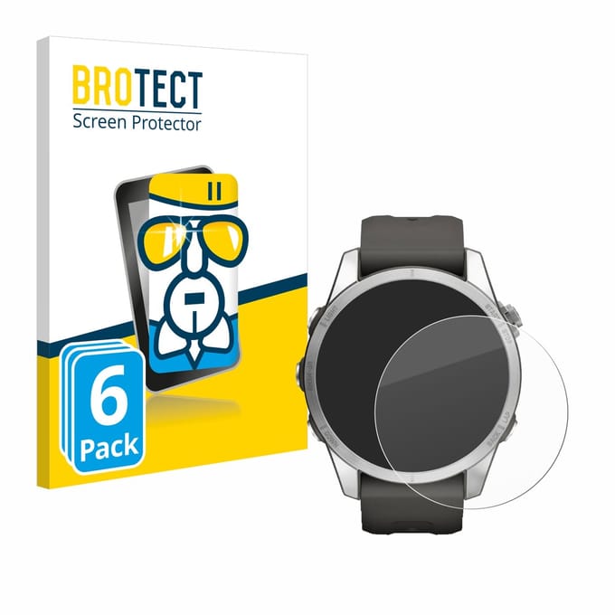 Screenprotector 6 Stuks voor Garmin Fenix 7S Pro Solar (42 mm) Beschermglas transparant