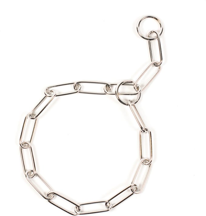 Duvoplus - Hond - Sliphalsband met grote schakels, verchroomd 70cm/4mm