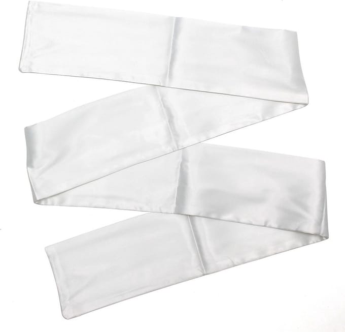 Jumada's - te Spannend Bondage Spel - Blinddoek - Geschikt voor Bondage - Nylon - Wit - Lengte 150 cm - Breedte 10 cm