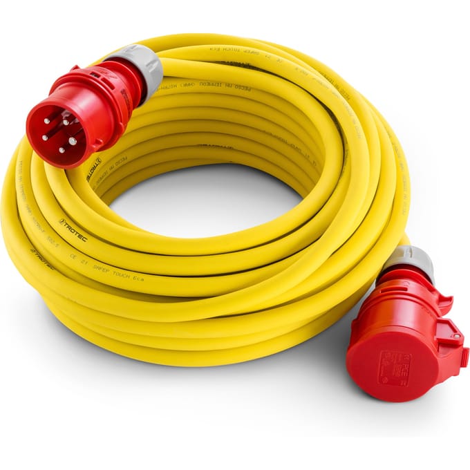 Professionele verlengkabel 20 m / 400 V / 2,5 mm² - Made in Germany