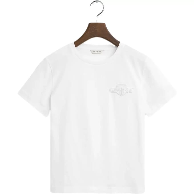 Dames T-shirt regular Gant Tonal Shield