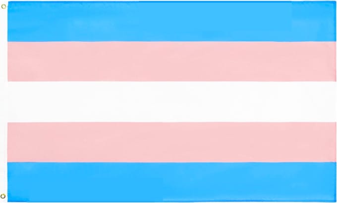 Transgender Vlag - 90x150cm - Pride Flag - LGBTQ - Transgender