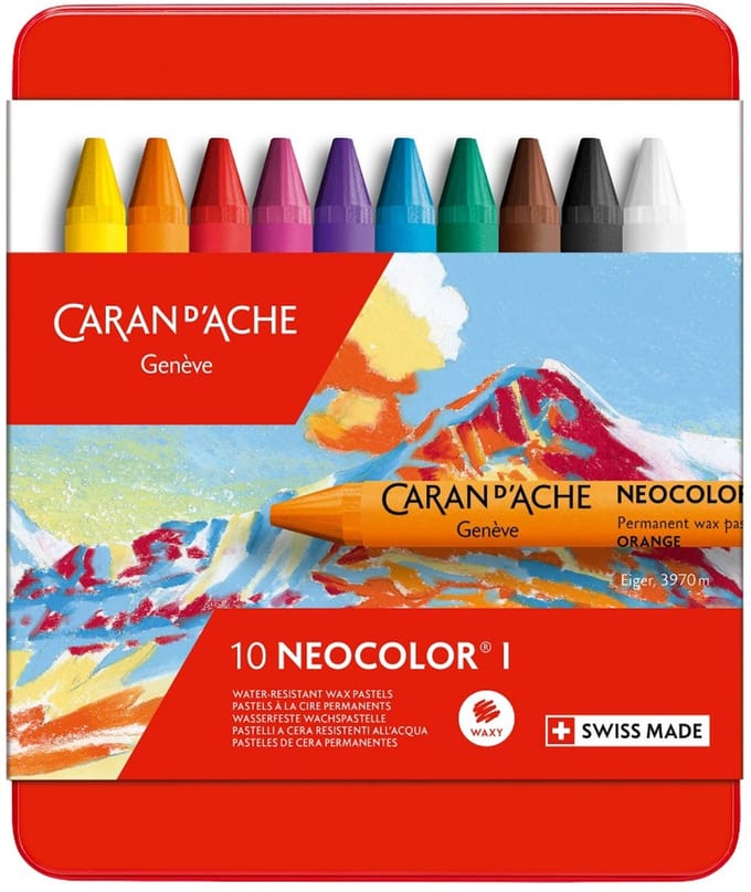 Caran d'Ache Neocolor I set 10 kleuren