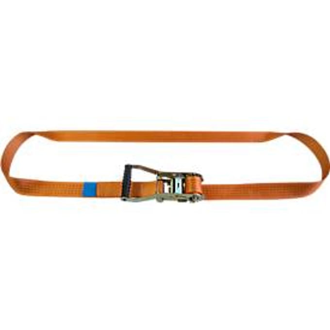 Spanband met ratel, 25 mm bandbreedte, eendelig, 4 m