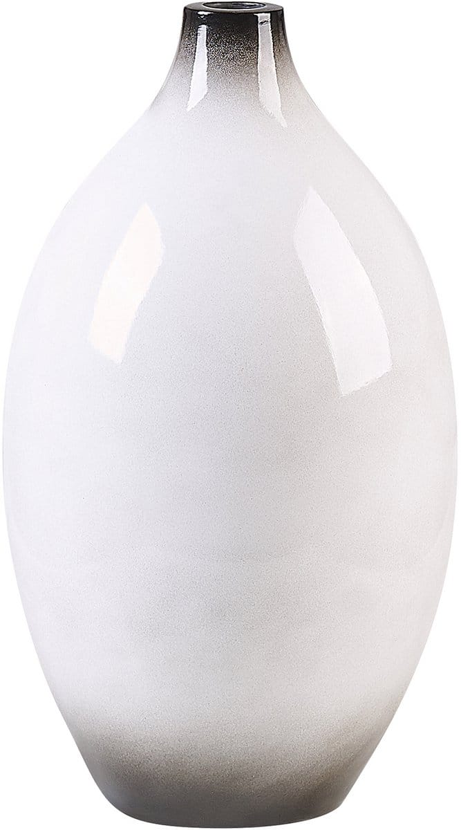 BAEZA - Decoratieve vaas - Wit - 36 cm - Terracotta