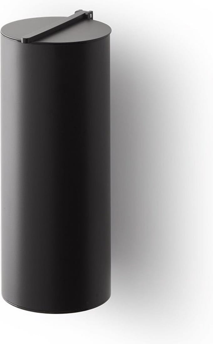 Afvalemmer wandmodel - BIN4, mat zwart.