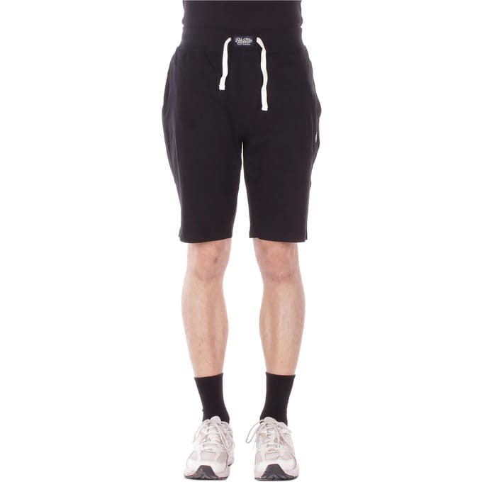 Korte broek van jersey met geborduurd logo