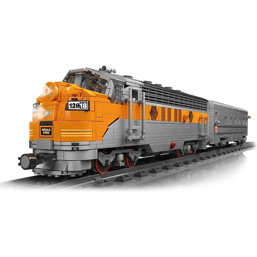 Mould King 12018 USD EMD Classic Stoom Trein RC bouwset | Locomotief miniatuur modelbouw | Technische educatief creator speelgoed ideas bouwpakketten voor expert volwassenen & kinderen | Bouwdoos met 1541 bouwstenen