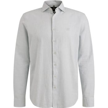 Overhemd Lange Mouw Vanguard Overhemd Linnen Blend Lichtblauw