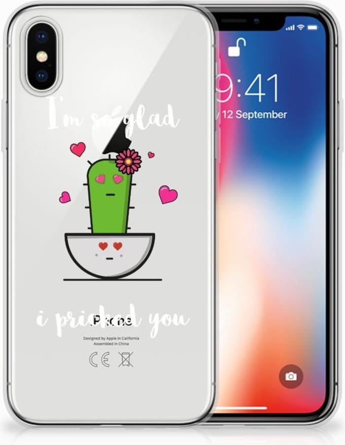 Apple iPhone X | Xs Telefoonhoesje met Naam Cactus Glad