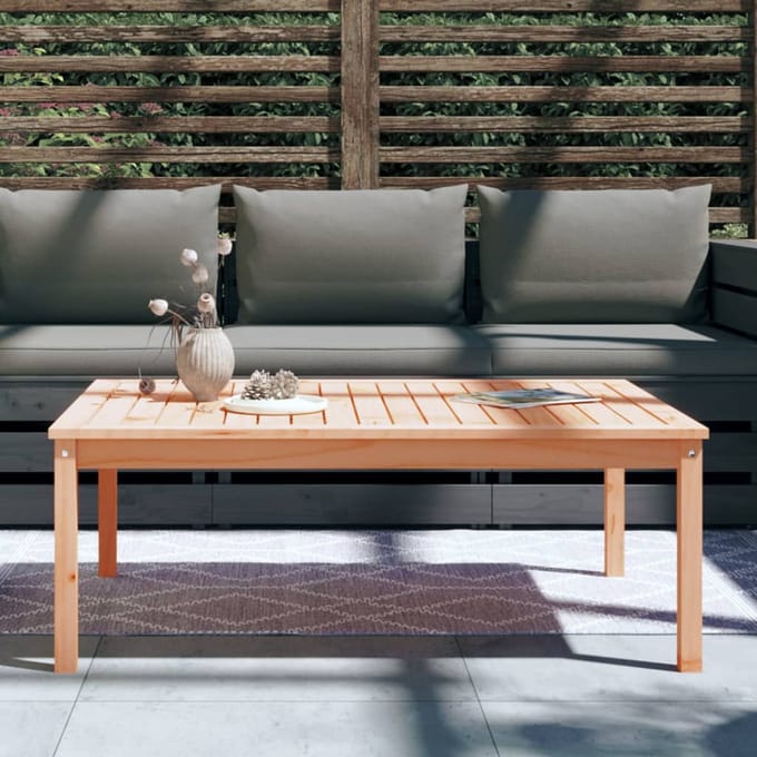 vidaXL - Tuintafel - 121x82,5x45 - cm - massief - douglashout