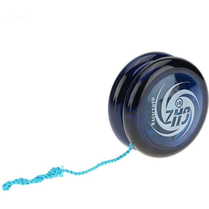 Magie Yoyo D1 Polycarbonaat-Kunststoff-Schleife Star Burst-systeem met string blauw
