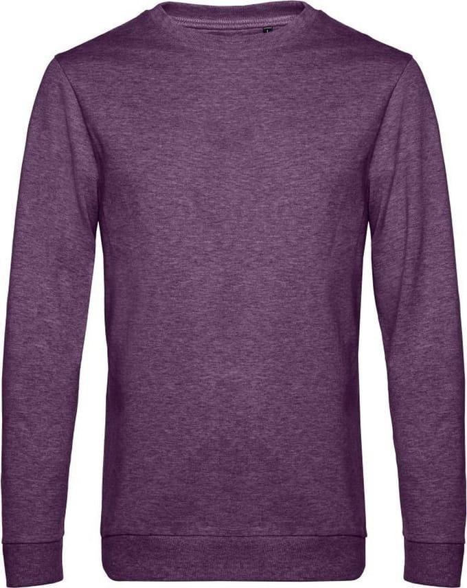B&C Heren in sweatshirt (Heide Paars)
