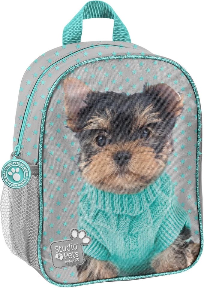 Studio Pets Yorkshire Terrier - Peuter rugzak - 28 cm - Blauw