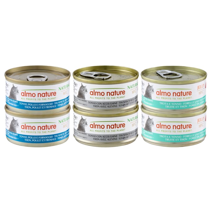 24 x 70 g Tonijn Almo Nature HFC Natural kattenvoer