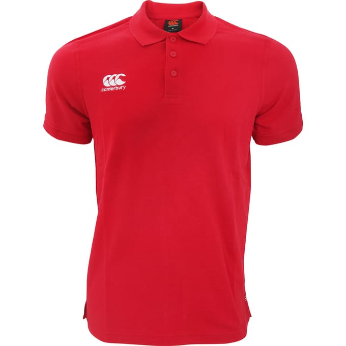 Canterbury Heren Waimak korte mouw Pique Polo Shirt (Rood)