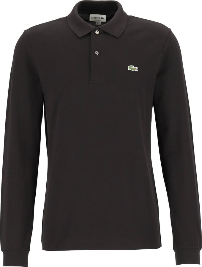 Lacoste Classic Fit polo lange mouw - zwart
