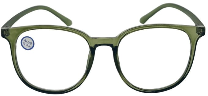 Fangle Computerbril Big Round double Olive +1.5