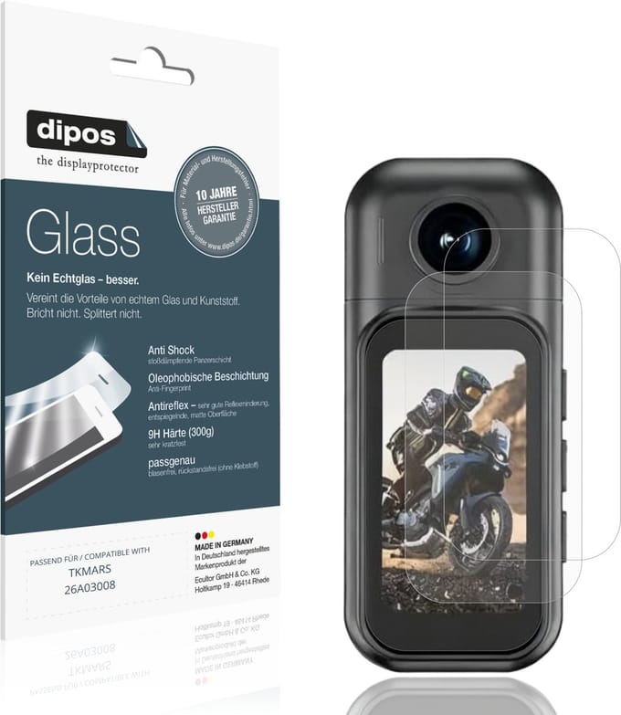 dipos – 2x Matte Pantserfolie geschikt voor TKMARS 26A03008 | 9H Screenprotector