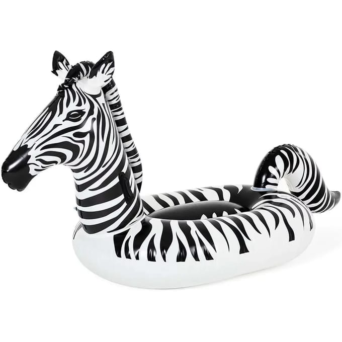 Bestway Opblaasbare Zebra 254x142 cm met handgrepen en led-verlichting op batterijen