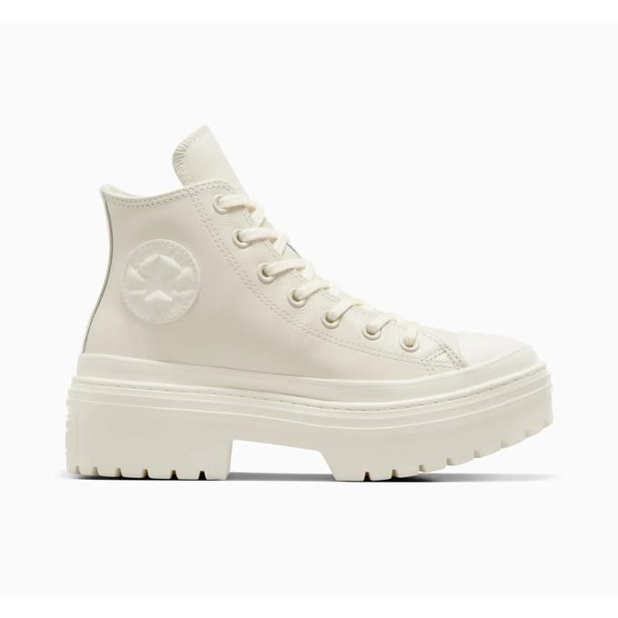 Converse Chuck Taylor All Star Heel Hi Sneakers Dames - Leren Sneaker - Wit