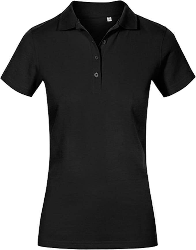 Damespolo 'Promodoro' met korte mouwen Black - M