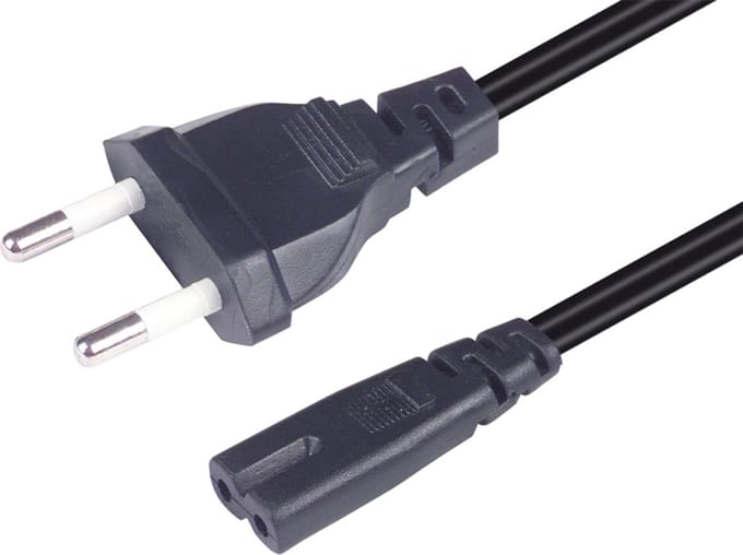 Scanpart C7 stroom kabel 3 meter - Met stekker - Geschikt voor randapparatuur - Zwart - Universeel