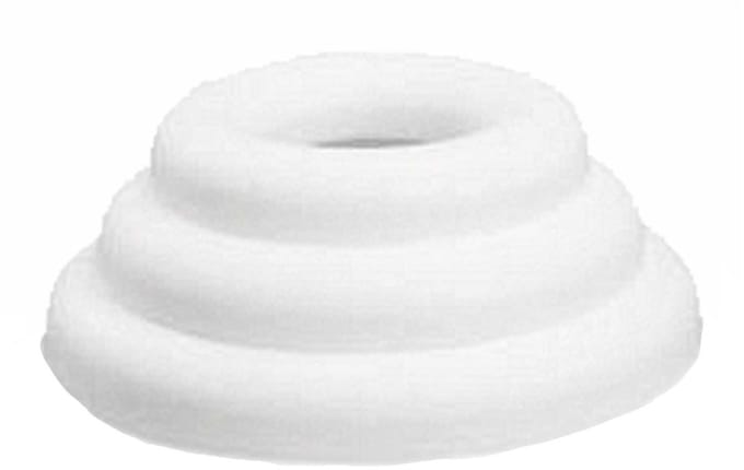 Rayher Hobby Piepschuim vorm / figuren - Platte ringen - set van 3x stuks - wit - Dia 22 / 30 / 35 cm - knutselen