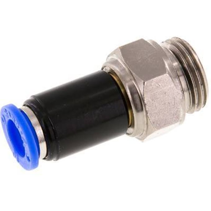 10mm & G1/2'' Draaidoorvoer Insteek Buitendraad Vernikkeld Messing/PBT NBR